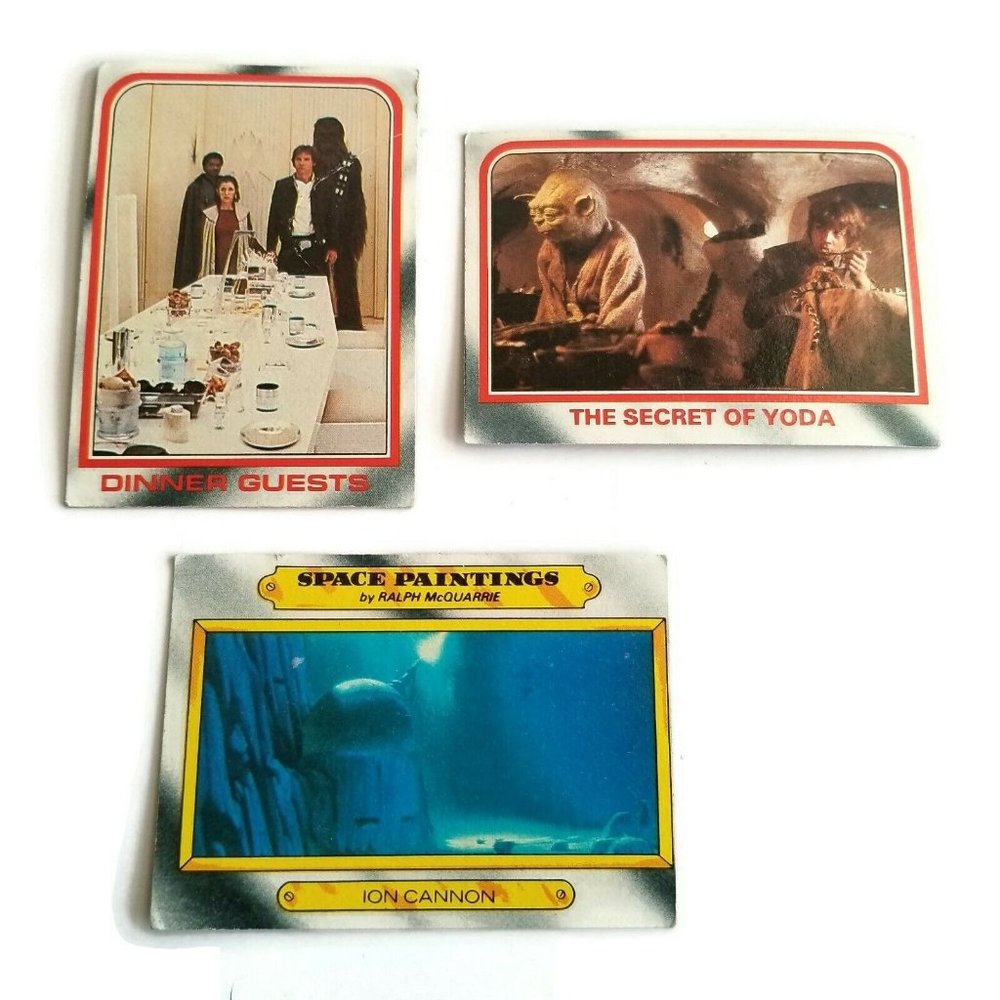 Star Wars Cards lot of 3 The Empire Strikes Back #63 #86 #130 Lucas Films 1980